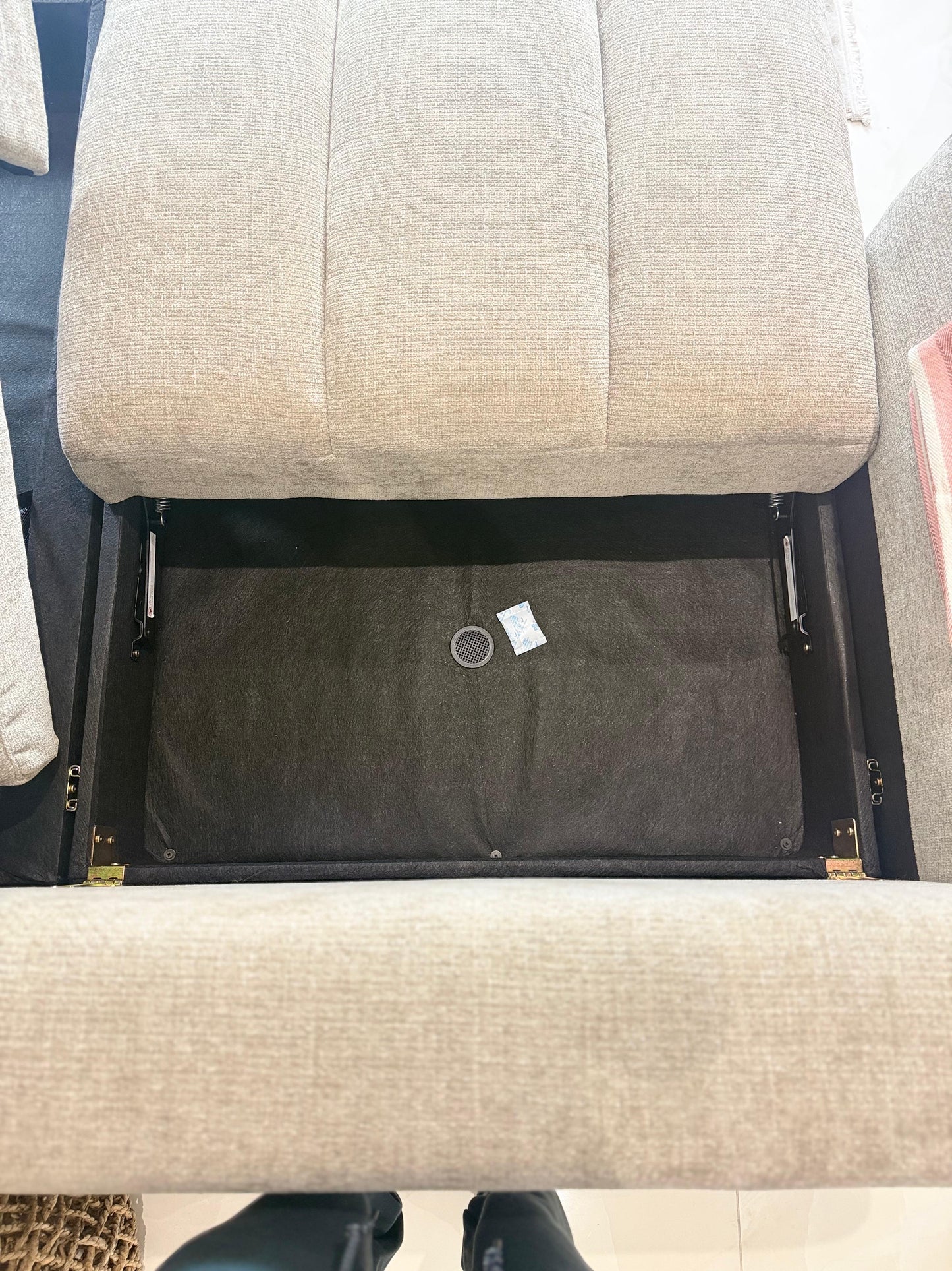 Portland Universal Storage Sofa Bed -  Beige