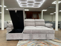 Hudson Universal Corner Sofa Bed - Grey