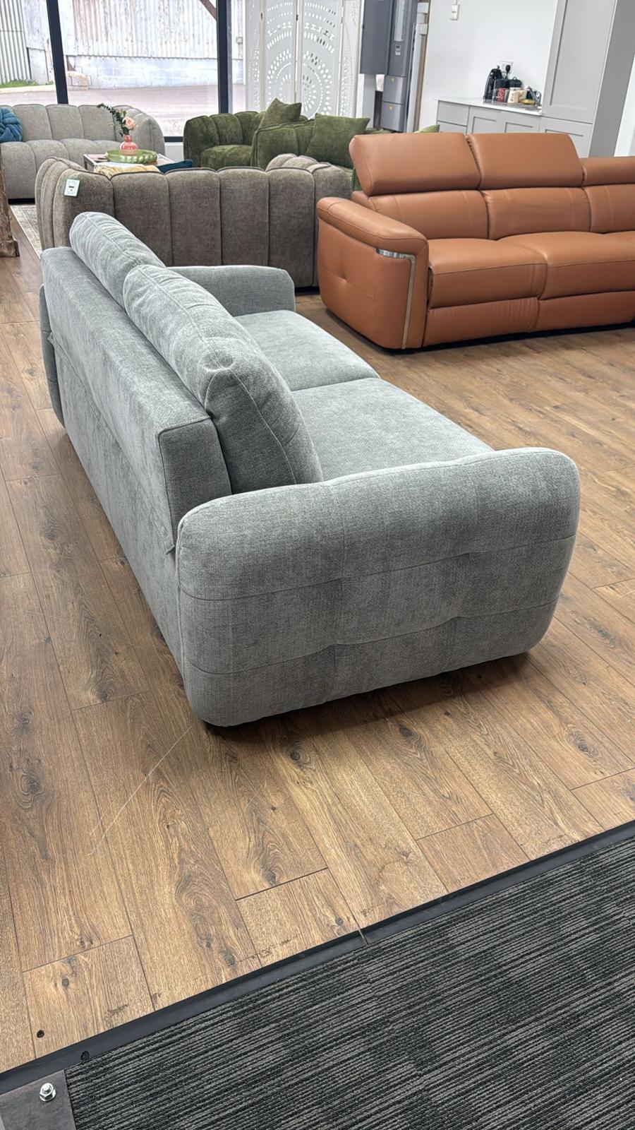 Athens 3 Seater Sofabed - Grey ( Free Mattress )
