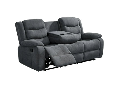 Roma 3+2 Grey Fabric Manual Recliner Sofa