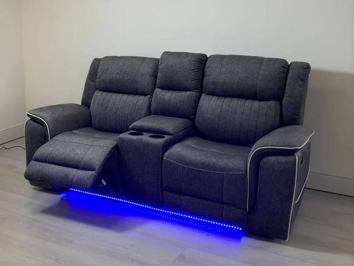 Hannah Electric Recliner 3+2 | Micro Fibre Fabric