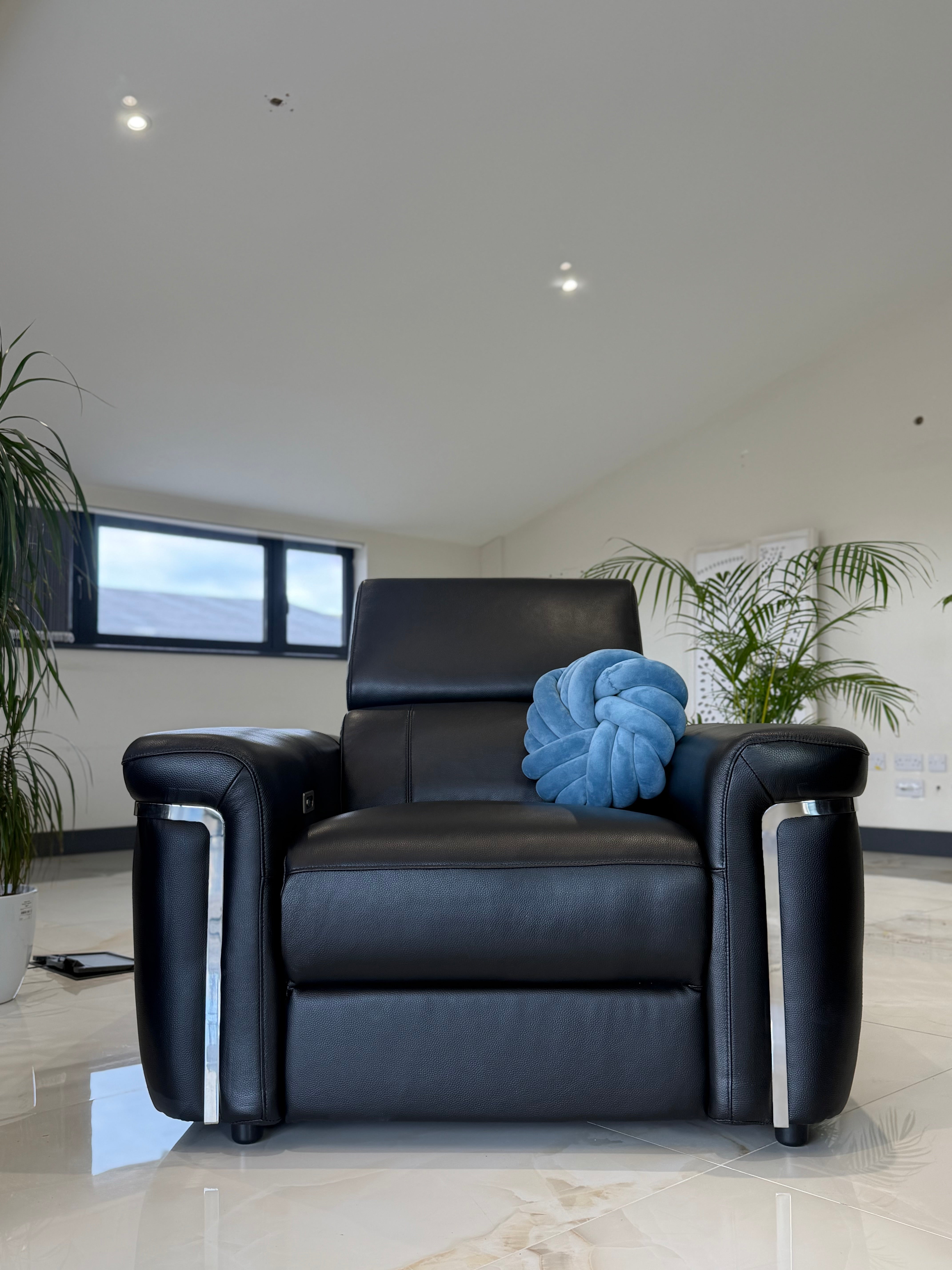 Somerville Electric Recliner Sofa Armchair - Black
