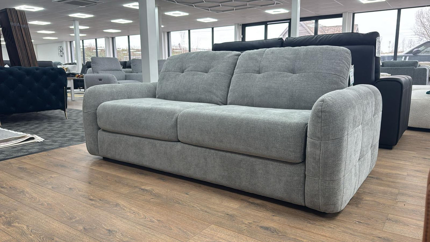 Athens 3 Seater Sofabed - Grey ( Free Mattress )