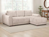 Azzuro Corner Sofa Bed With Storage - Universal Chaise - Plush Velvet  - Mocha