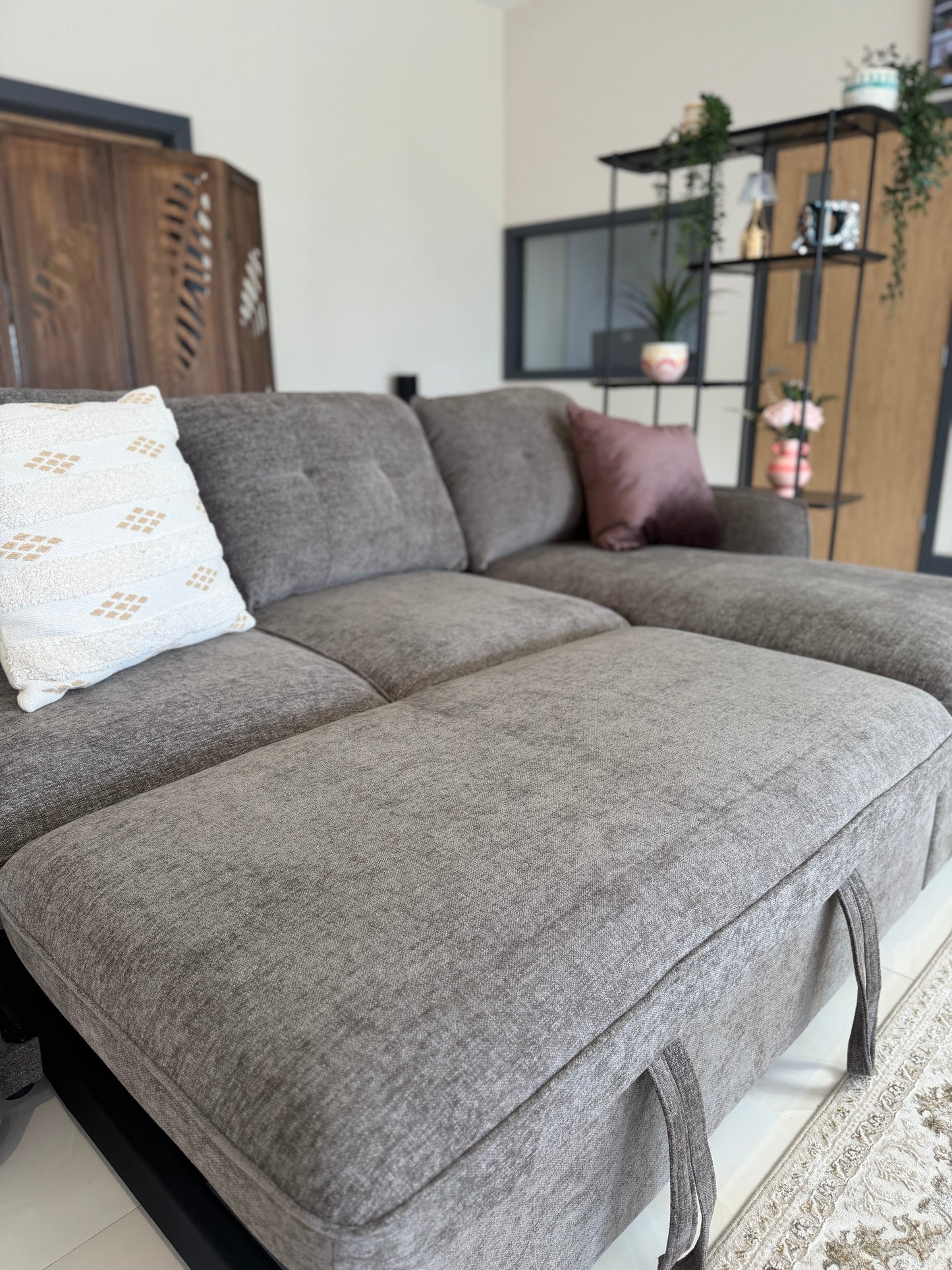 Moscow Universal Corner Sofabed With Storage - Brown