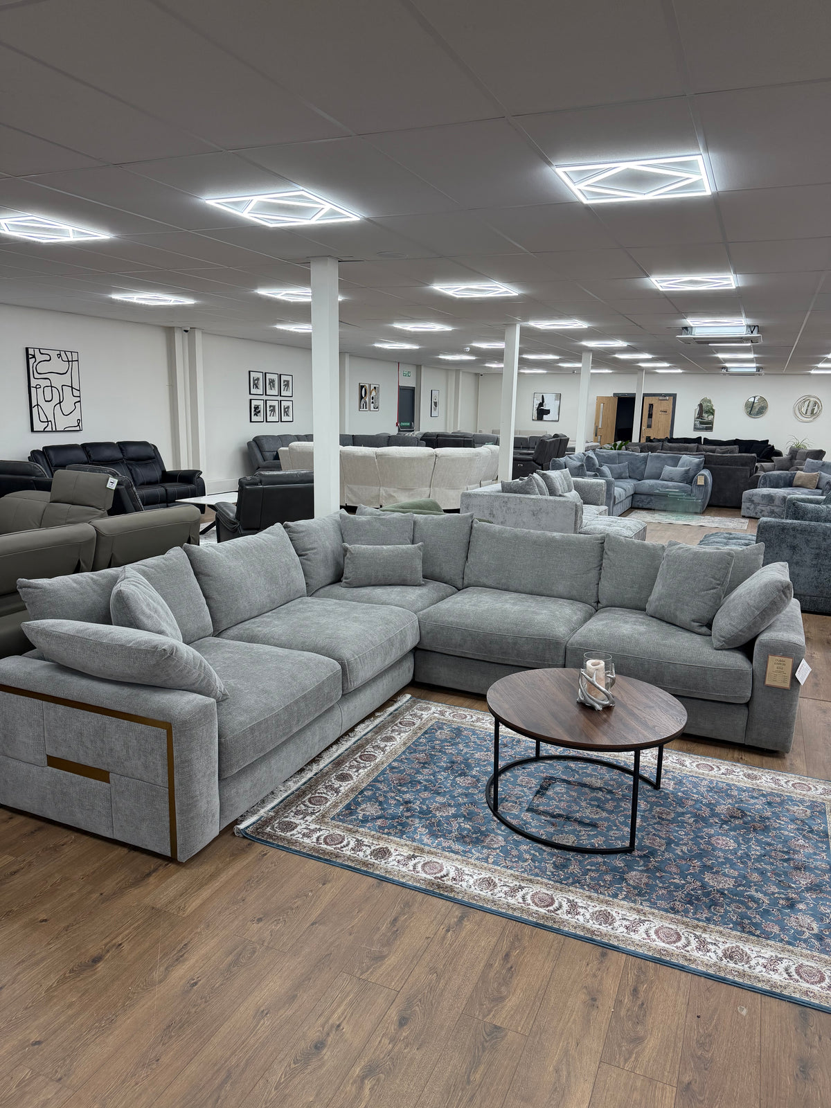 Jupiter Large Corner Sofa - Grey
