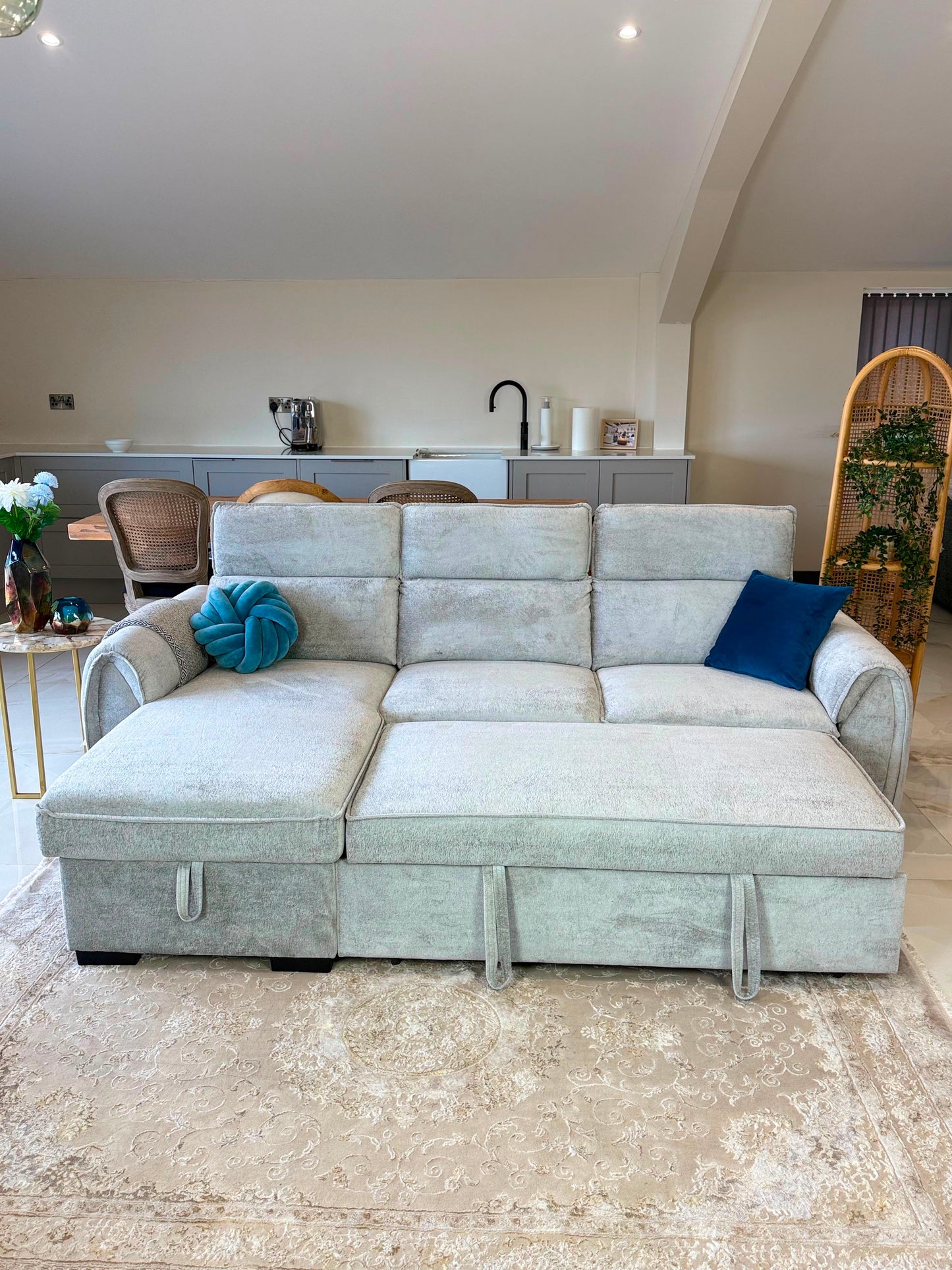 Montrose Universal Storage Sofa Bed - Silver