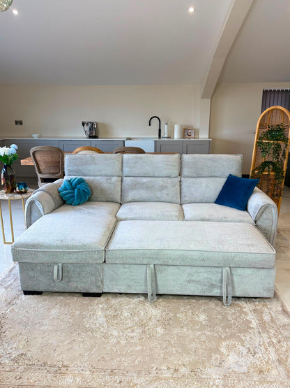 Montrose Universal Storage Sofa Bed - Silver