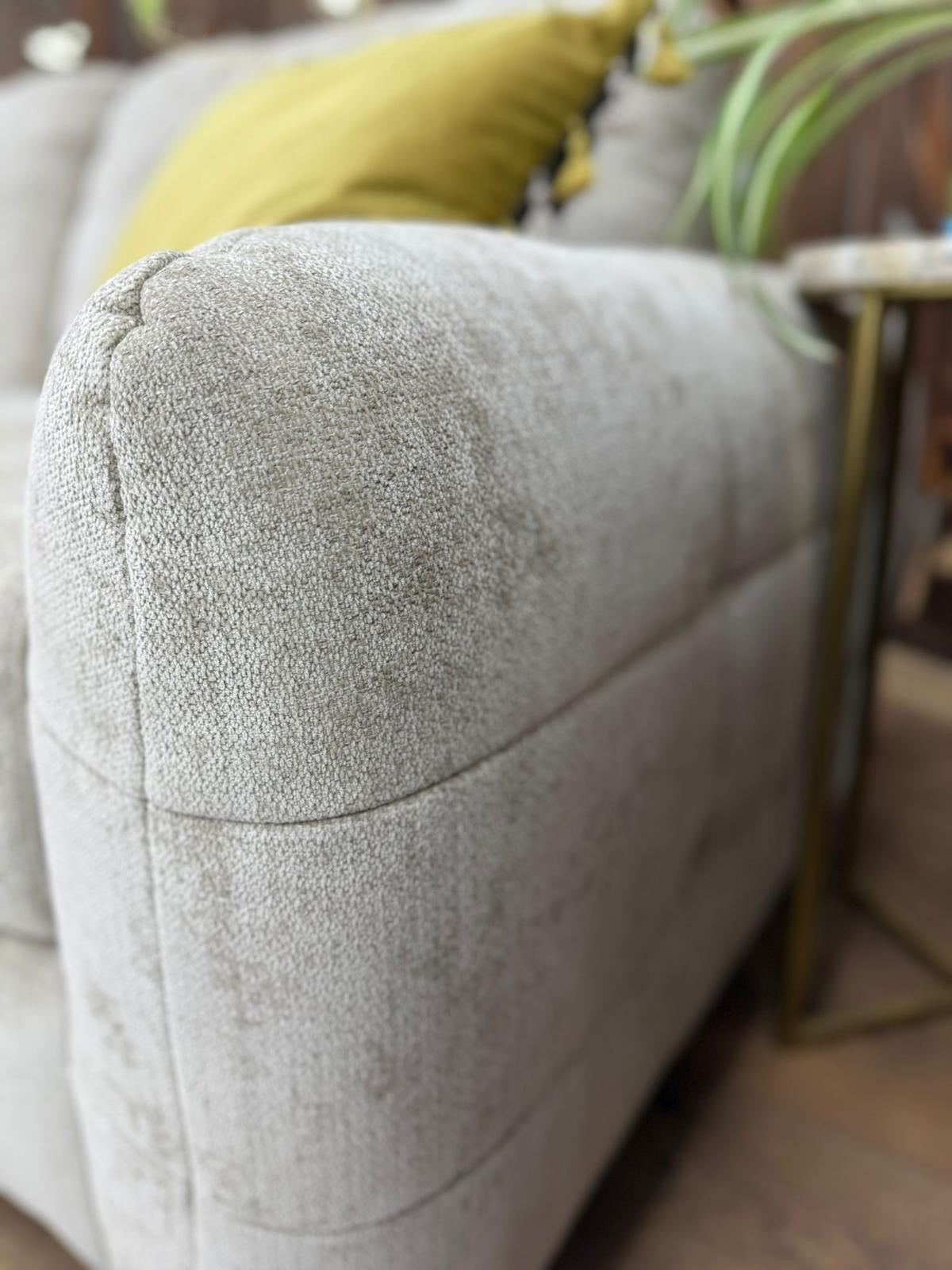Athens 3 Seater Sofabed - Beige ( Free Mattress )