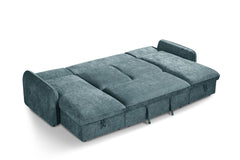 Moscow U Shaped Storage Sofa Bed - Blue