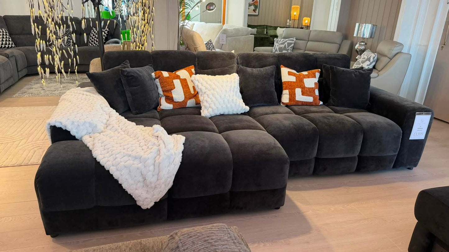 Jacob Sofa Charcoal Left Hand Facing Corner