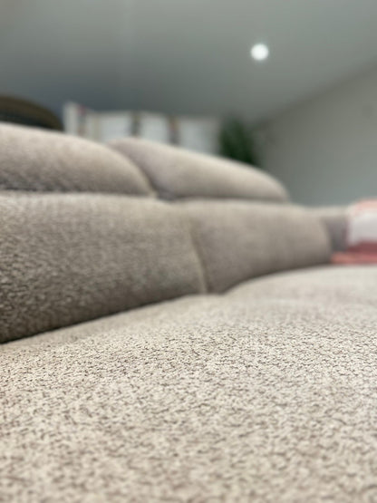 Capri Corner Sofa Bed With Storage - Beige - Universal Chaise - Pull Out Bed