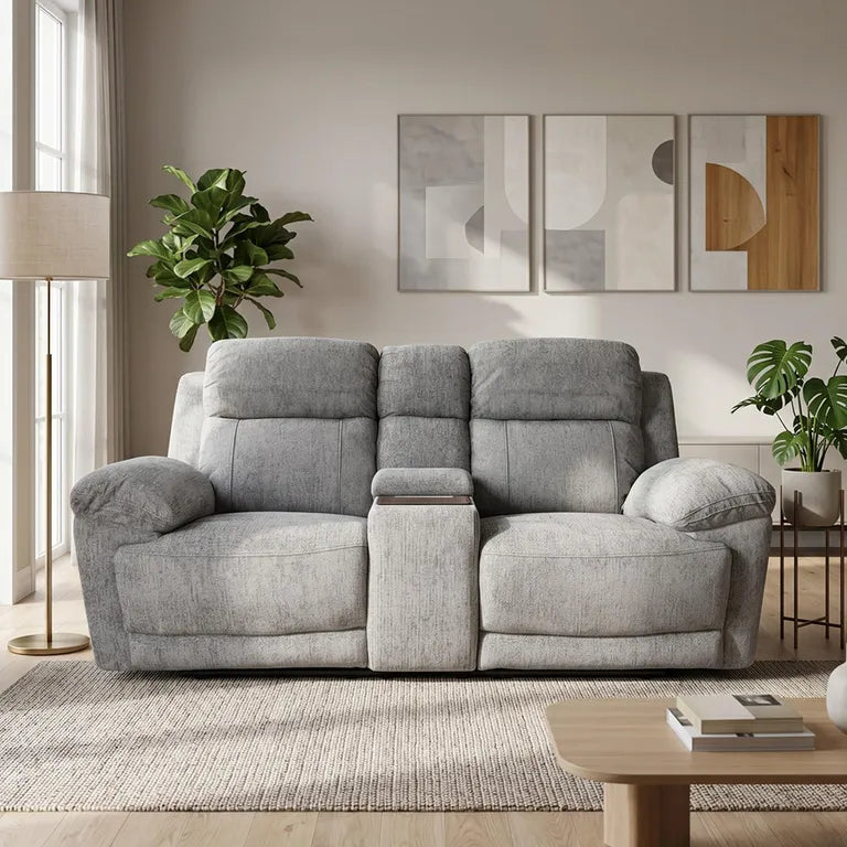 Owen Electric Recliner Sofa 2 Seater - Grey