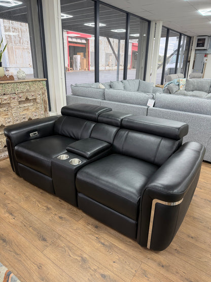 Somerville Electric Recliner 2 Seater Sofa - Black