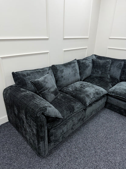 Solaya Corner Sofa - Black