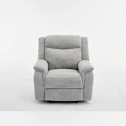 Siyara Fabric Electric Recliners Sofa - Grey With Cupholders-Cooling Cup-Holders/Bluetooth Speakers/Wireless Charging/USB Charging Ports/Storage