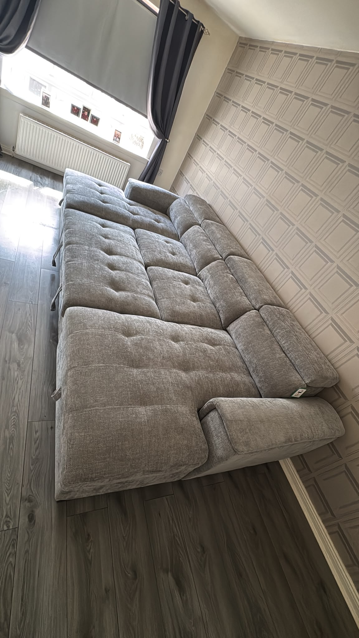 Alaya Storage U Shape Sofabed - Grey