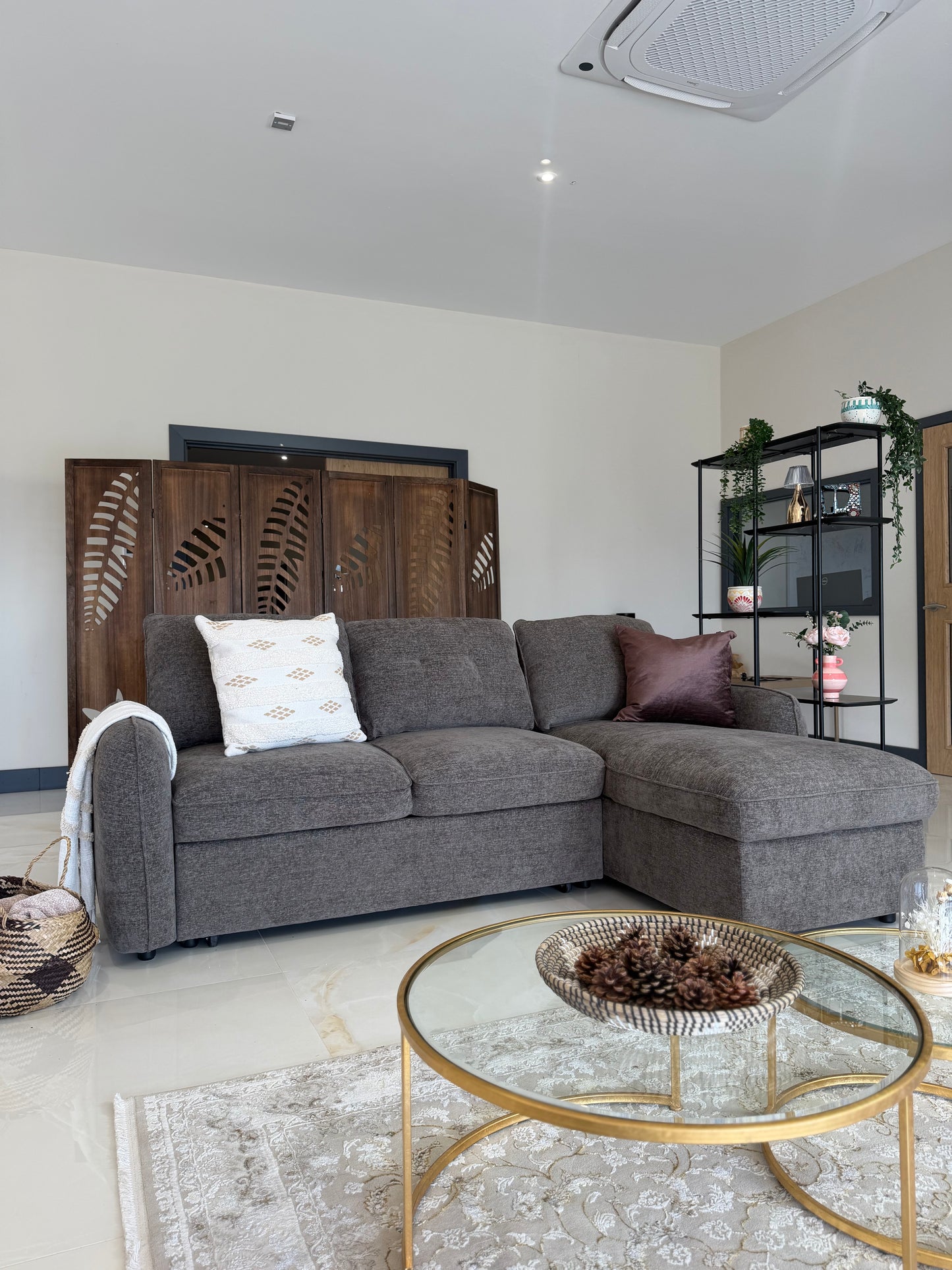 Moscow Universal Corner Sofabed With Storage - Brown