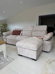 Hudson Universal Corner Sofa Bed - Beige