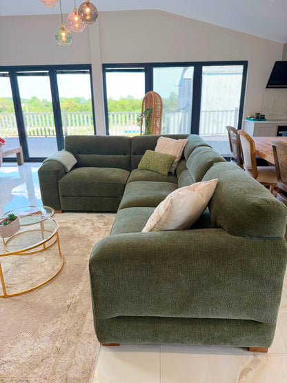 Chicago Sofa Green Modular Corner Sofa