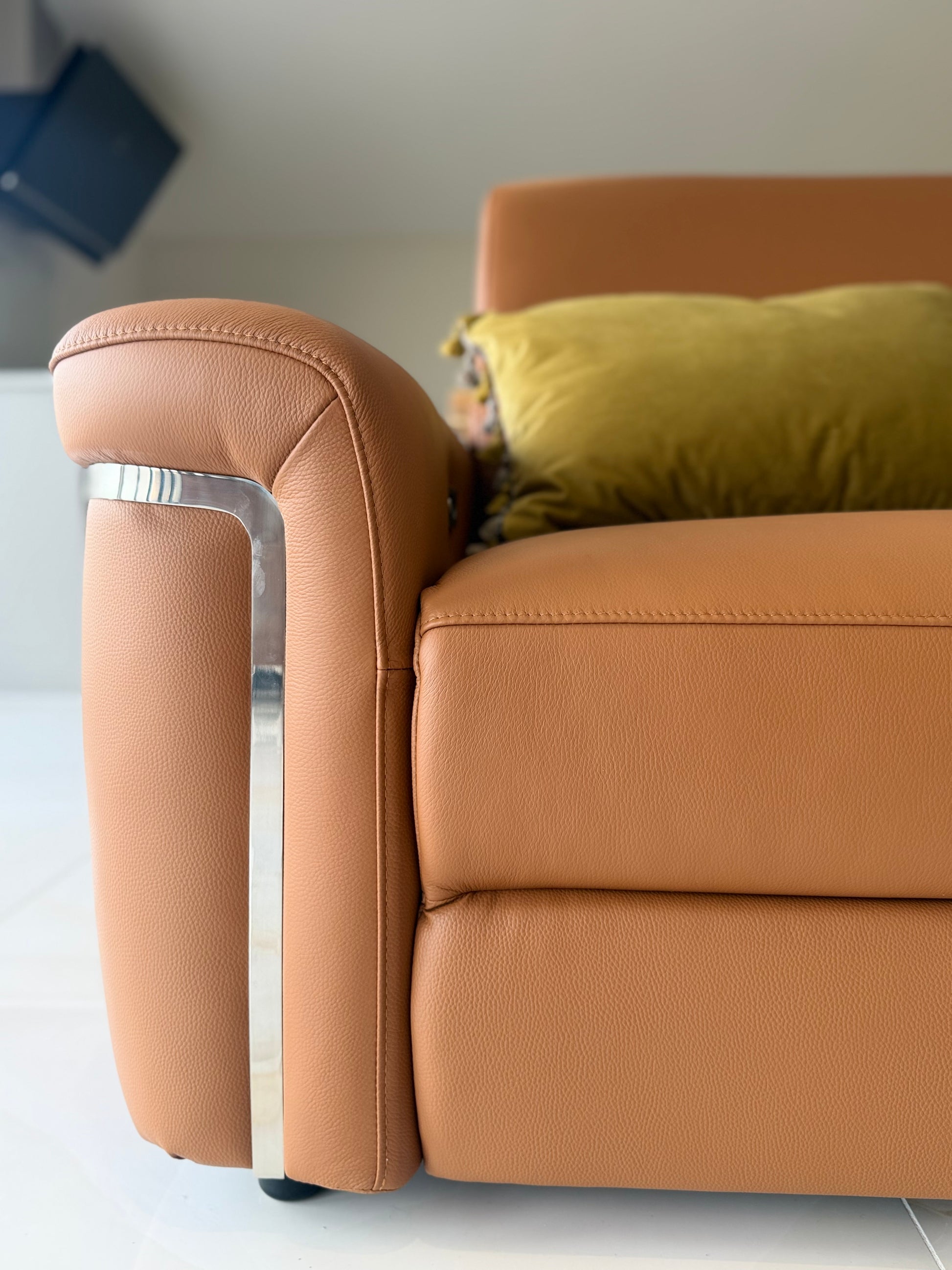 Somerville Electric Recliner Corner Sofa - Tan