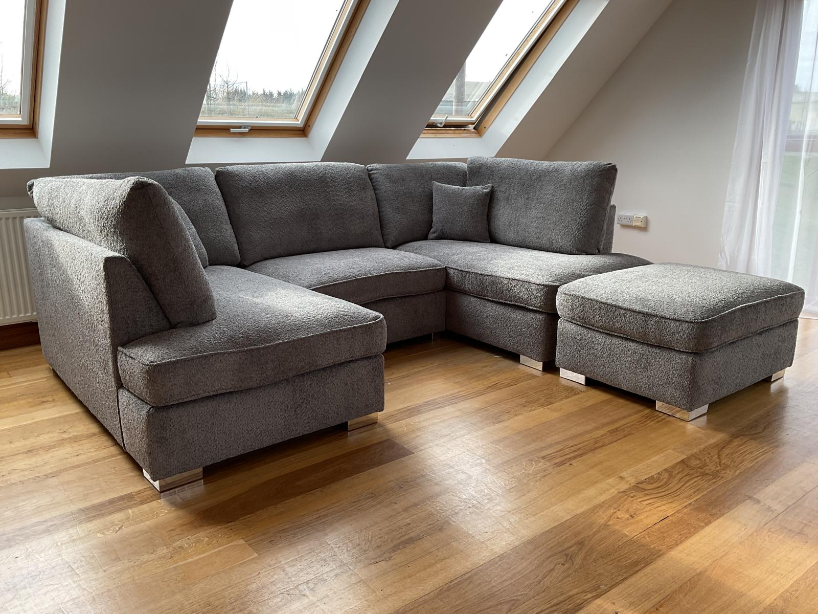 Carnaby Boucle U Shape Corner Sofa