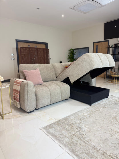 Portland Universal Storage Sofa Bed -  Beige