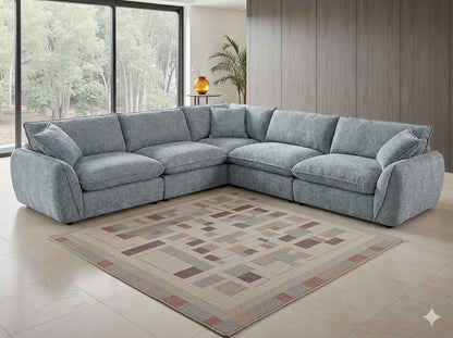 Berlin Large Corner Sofa - Grey