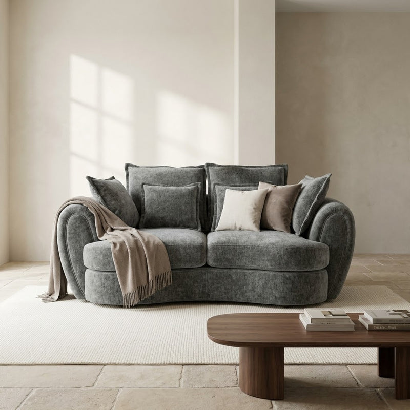 Dorchester Charcoal Chenille 2 Seater Sofa