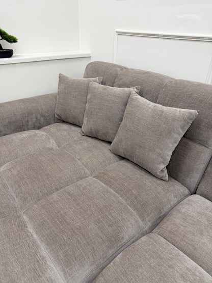 Jacob Sofa Latte Left Hand Facing Corner