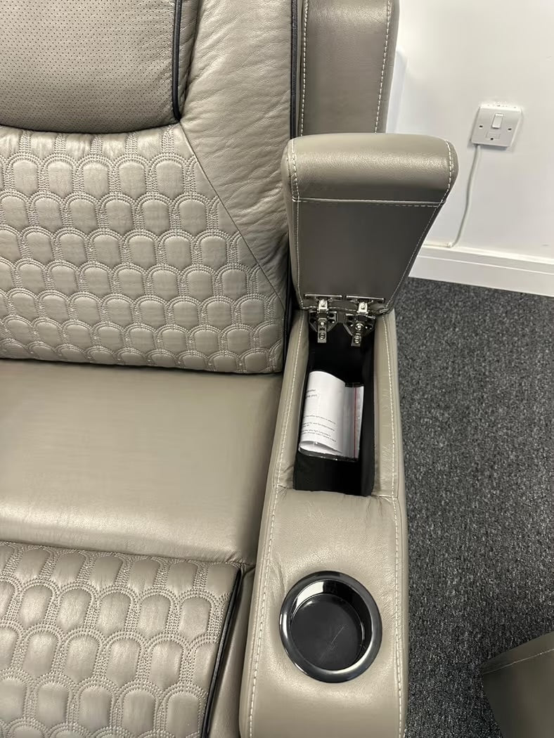 Tuscany 3+2 Electric Entertainment Recliner Sofa - Grey