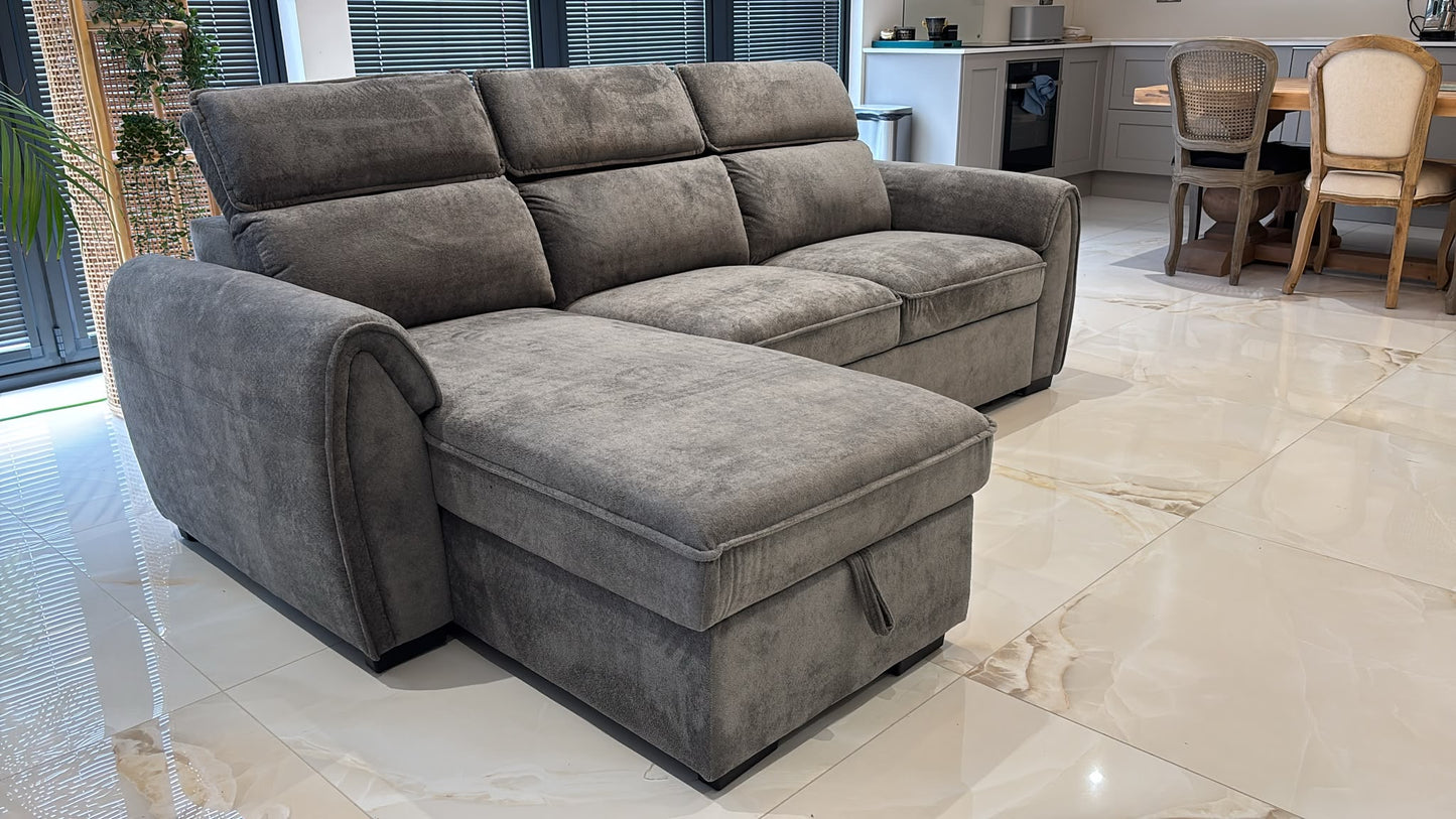 Montrose Universal Storage Sofa Bed - Dark Grey