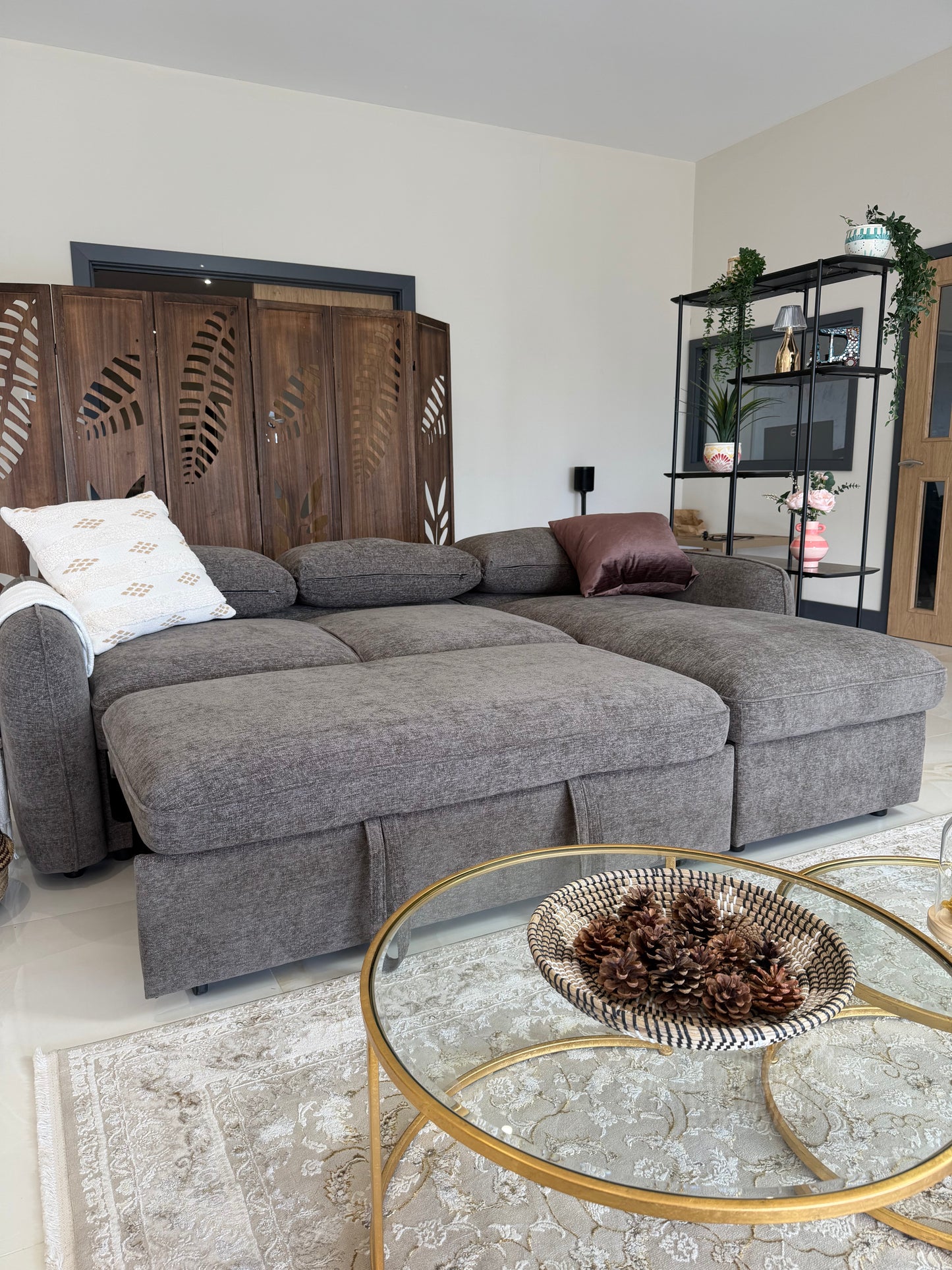 Moscow Universal Corner Sofabed With Storage - Brown