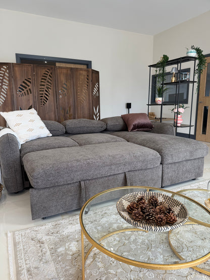 Moscow Universal Corner Sofabed With Storage - Brown