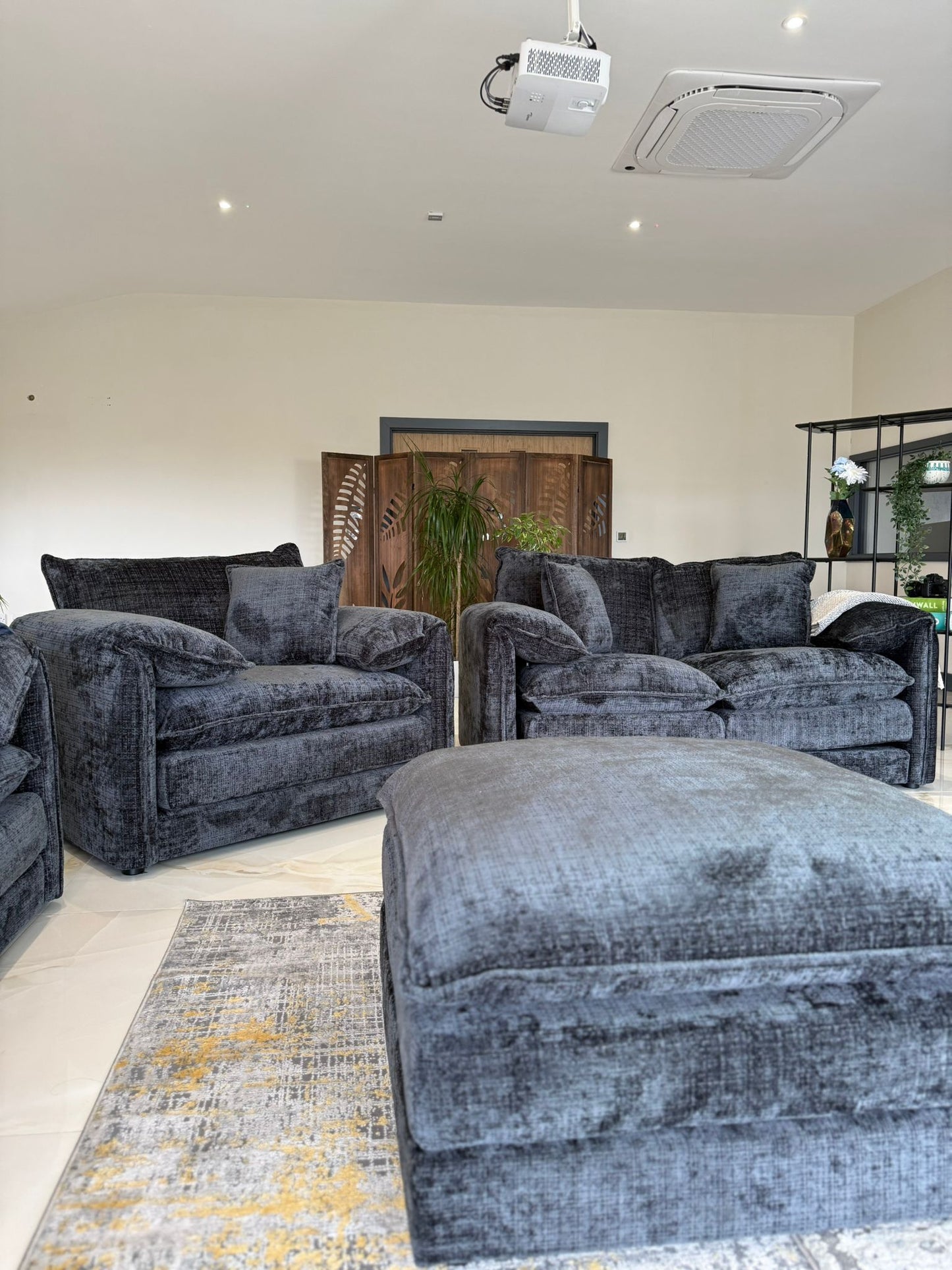 Solaya 3+2 Seater Sofa - Black