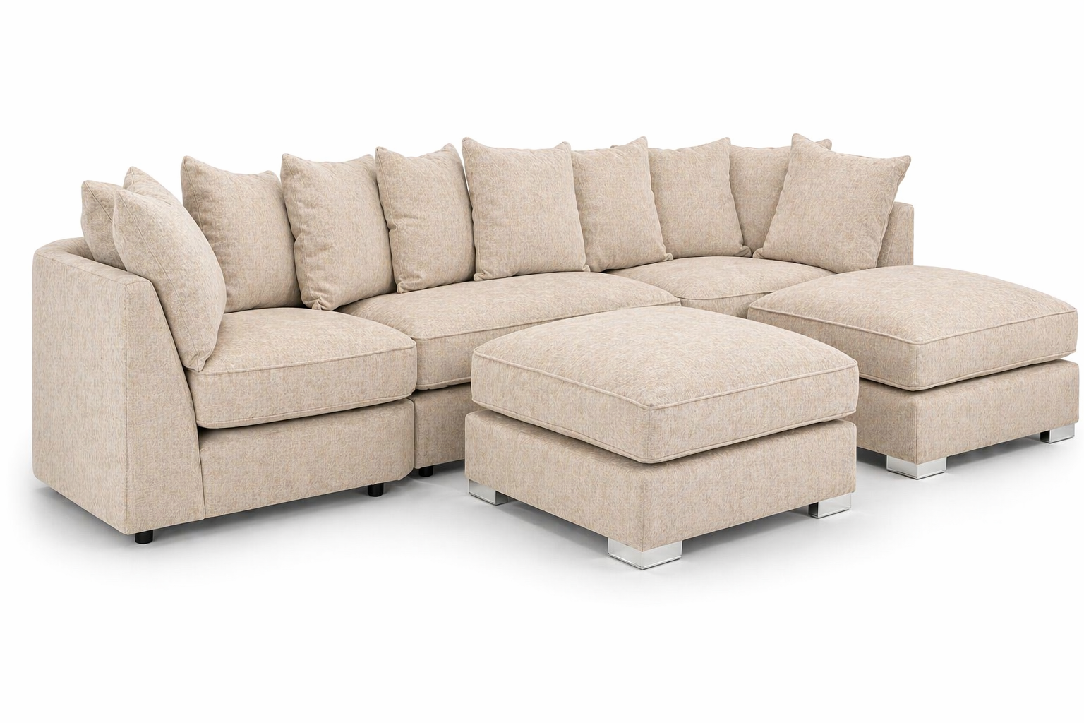 Bishop Alaska Beige U Shape Sofa