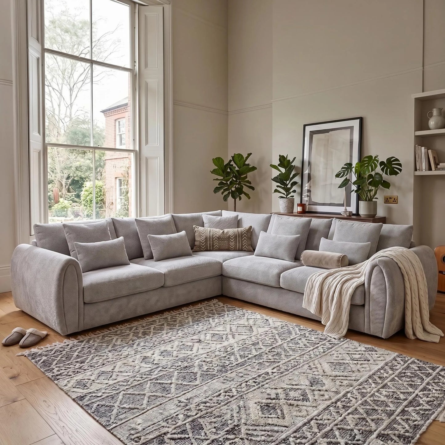 Mirabel Sofa Grey Large Corner