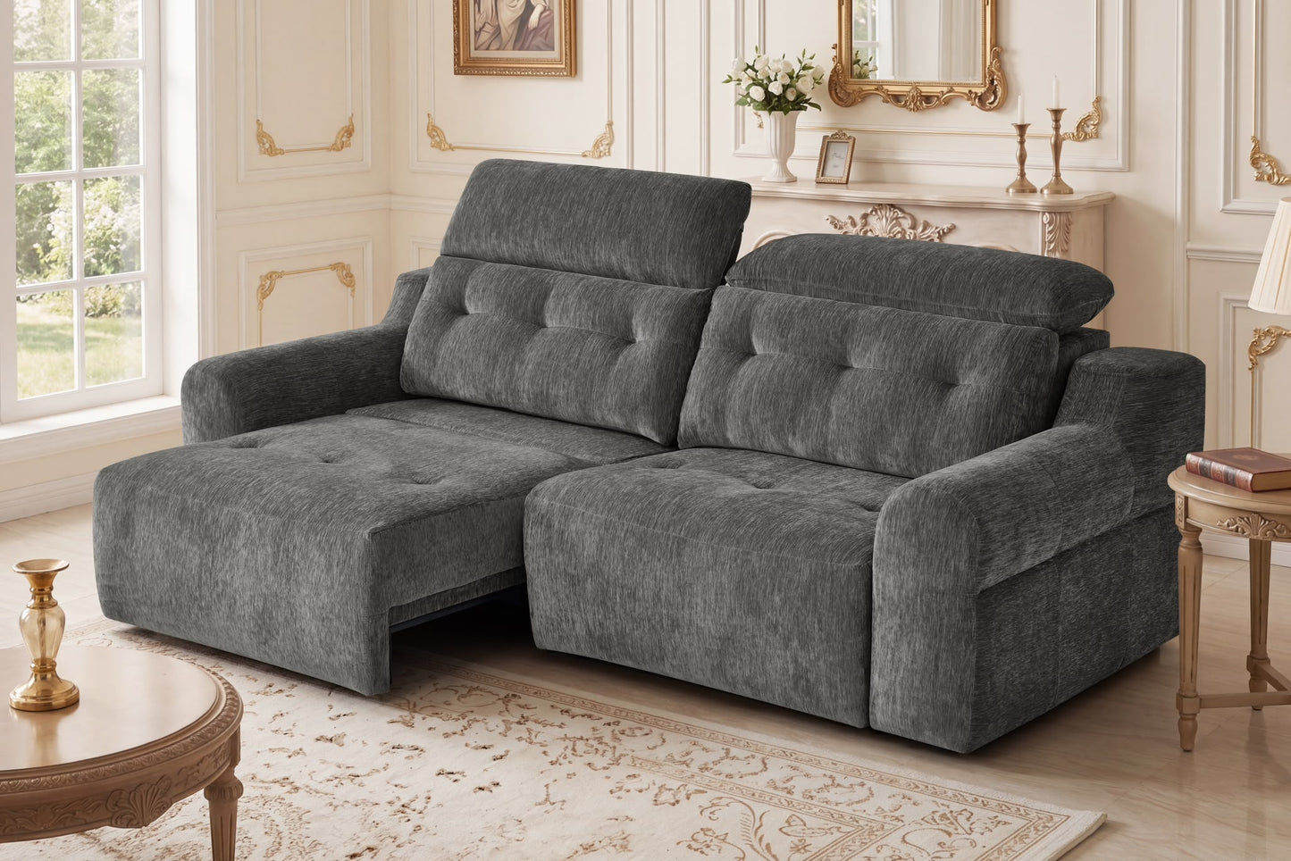 Harrison Electric Sofa Bed - Charcoal