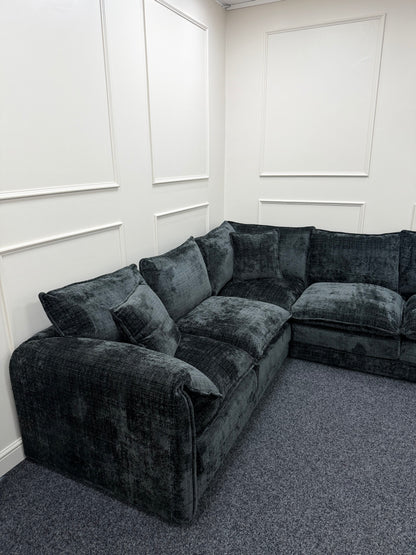 Solaya Corner Sofa - Black