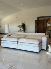 Florence Cloud Electric Seat Extension Sofa Bed  - Beige