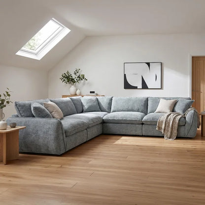 Berlin Large Corner Sofa - Grey