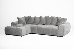 Albane Left Hand Sofa Bed - Grey