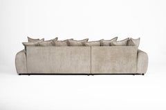 Albane Left Hand Sofa Bed - Mocha