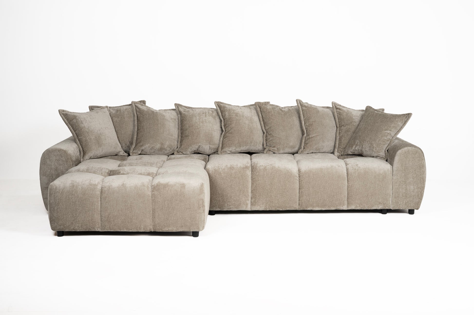 Albane Left Hand Sofa Bed - Mocha