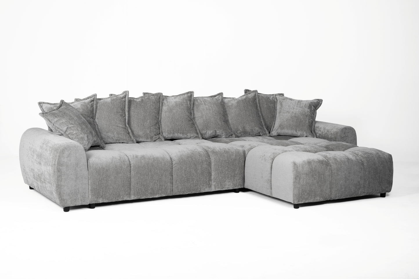 Albane Right Hand Sofa Bed - Grey