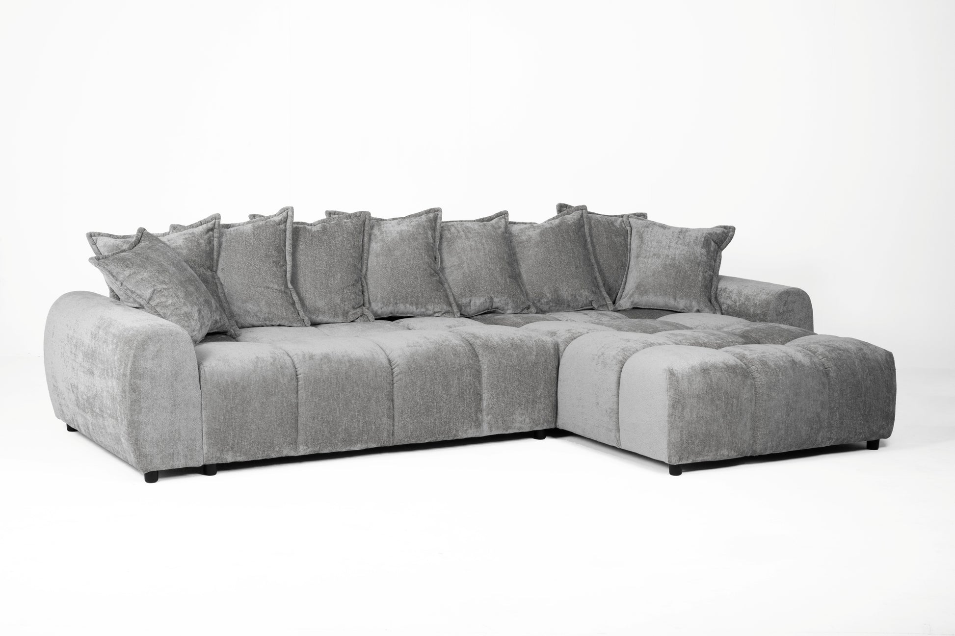 Albane Right Hand Sofa Bed - Grey