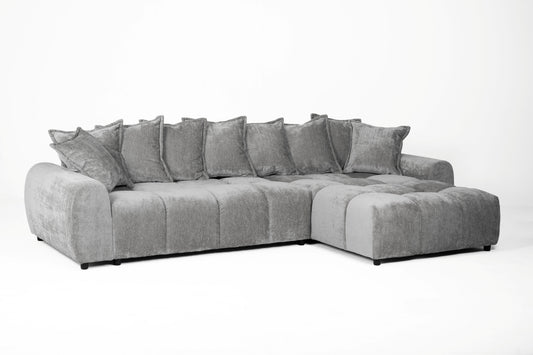 Albane Right Hand Sofa Bed - Grey