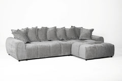 Albane Right Hand Sofa Bed - Grey