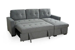 Alder Universal Corner Sofabed With Storage - Grey
