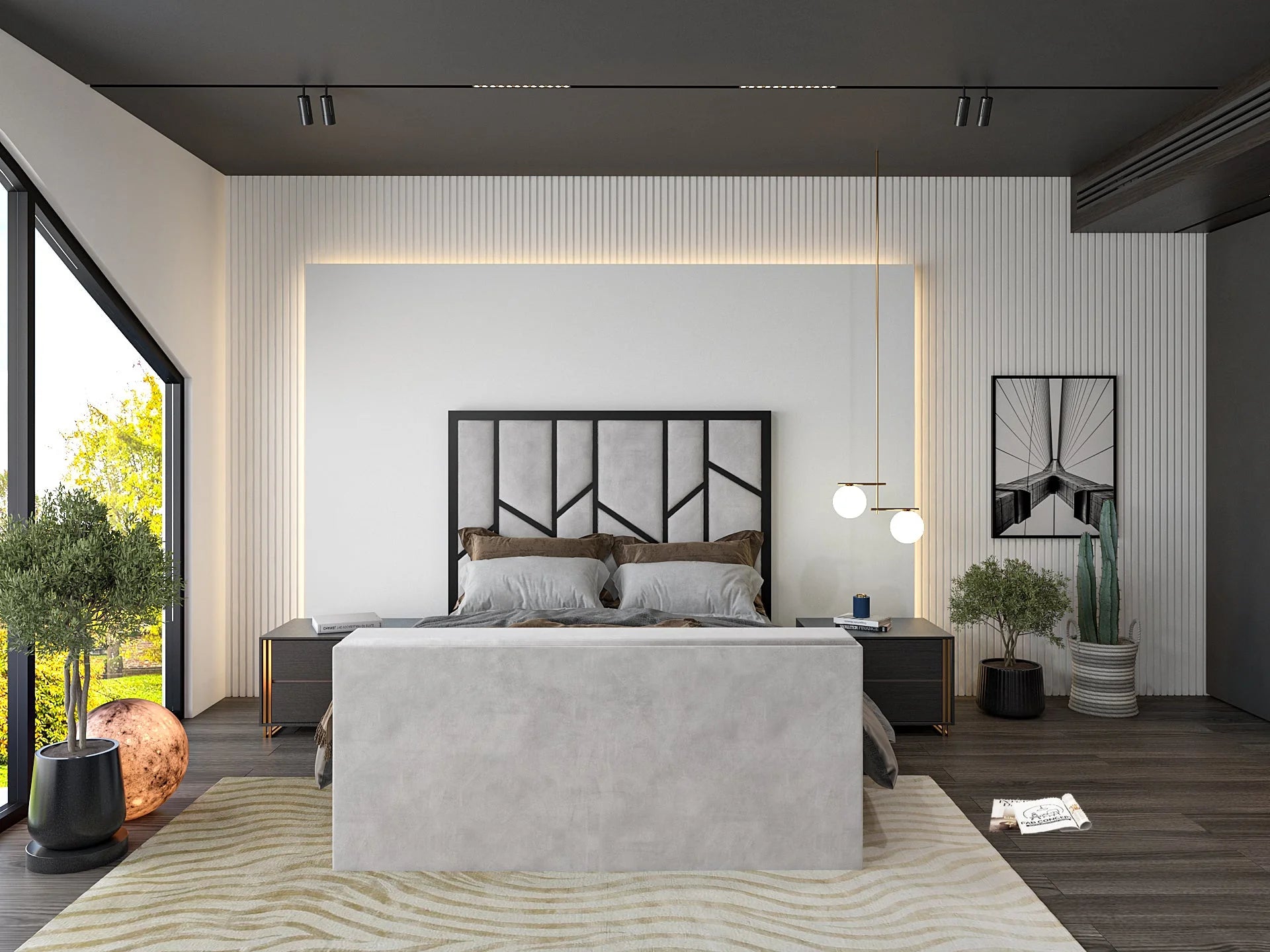 Alicia Metal Electric TV Bed Frame